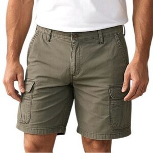 Wrangler Men's Khaki Cargo Shorts Mens Size 34 Lots of Pockets Casual